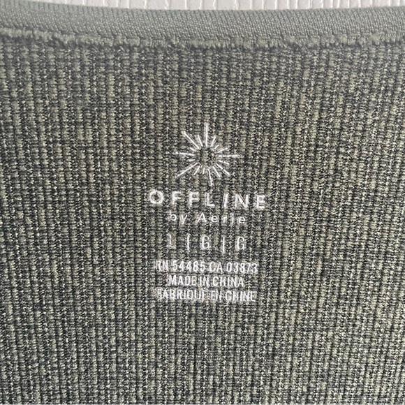 OFFLINE by Aerie Ribbed Long Sleeve Workout Top - Picture 3 of 3